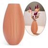 Artificial Flower Vase Unbreakable 20cm Modern Home Decor Boho Corrugation
