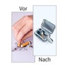 Pack of 2 Mini Mobile Ashtrays for Outdoors, Lid Pocket