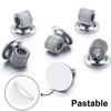 Outus 10 Pcs Silver Pen Holder Clips Manganese Steel Pen