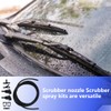 Windshield Washer Squirter Nozzle Spray Jet Kit Fluid Hose Set
