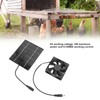 Solar Panel Fan Exhaust Air Ventilation Heat Dissipation Tool for