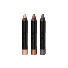 Nudestix Mini Nude Metallic Eye Kit – 3-Piece Cream Eyeshadow Pencil Set in Long-Wear Metallic Nude Shades | Multi-Use Eye Crayons for Shadow, Liner &