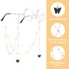Yuanchu 37inch Eyeglass Chains, Butterfly Gold Bead Eyeglasses Strap Mask