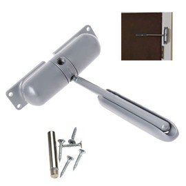 Vogueing Tool Automatic Door Closer Heavy Duty Adjustable Spring Loaded Door Closer Surface Mount Hydraulic Door Closer Grey