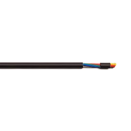 KWANGIL 24AWG 12 Conductor Wire Cable (UL2464) - High Flexible Tinned Copper Unshielded Alarm Security Burglar LED Power - for Low Voltage Installations (Matte Black 50FT)