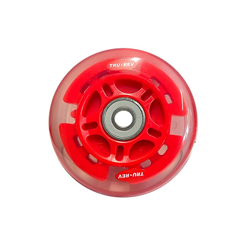 Trurev 80mm Replacement Light Up Wheels for Razor Ripstik &