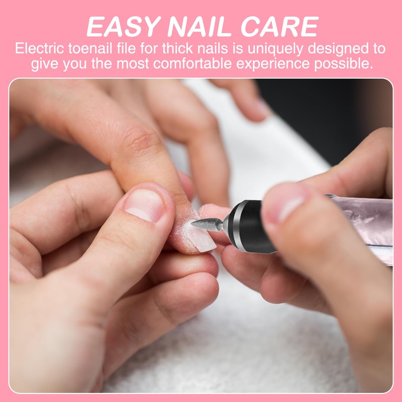 Bettinay 4 Speeds Nail Grinder for Thick Toenails Set, Electric