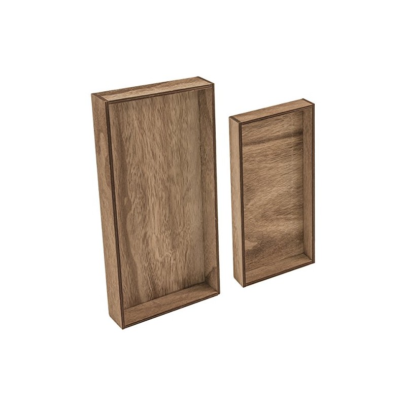 Tim Holtz Vignette Tray, Wood, Brown, 30.5 x 15.3 x