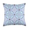 Blacklinesw9 Pale Blue Oriental Pattern with kiku and sayagata Throw