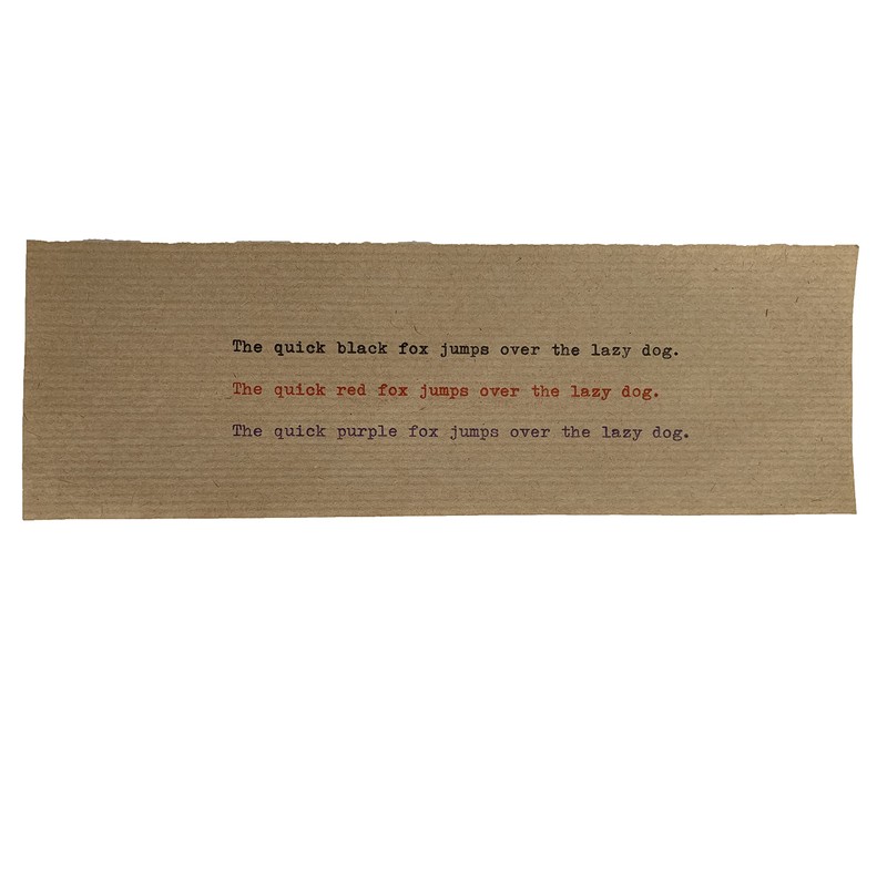 Erika Typewriter Ribbon - Black & Red