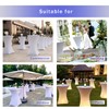 HolidayIdeas Cocktail Table Covers, 2 Pack - Stretch Spandex Square