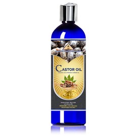 Ancient Health Remedies Organic Castor Oil - Cold Pressed, Unrefined, Pure Carrier Oil for Hair Growth, Skin Moisturizing & Softening (16 oz)