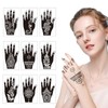18 Sheets Self-Adhesive Henna Tattoo Kit for Women & Girls