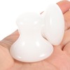 FOMIYES 2pcs Jade Massage Stones Mushroom Shape Essential Oil Hot