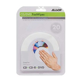 Allsop 50100 CD FastWipes, 20 Pack
