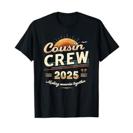 Cousin Crew 2025 Summer Vacation Beach Family Trip Memory T-Shirt
