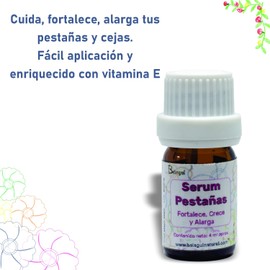 Serum Pestañas Beleguí. Alarga, Crece, Fortalece tus Pestañas y Cejas. Hecho con aceites de almendra, lavanda, bergamota y vitamina E