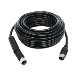 INSEETECH 4 Pin Camera Extension Cable for Backup Camera, Aviation Extension - Waterproof Video Power Cord for RV Truck Trailer Bus - Shielded Pure Copper Wire Rear View System CCTV Monitor (33FT/10M)