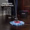 Vileda Trapeador de Microfibra Cubeta con Pedal Vileda Rinse Clean