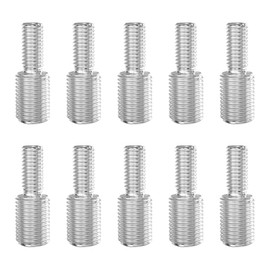 GUEEYUAW Pack of 10 M5 x 10 mm to M8 x 10 mm Double End Threaded Bolts, 304 Stainless Steel V2A Thread Reducer Adapter (Total Length 20 mm)