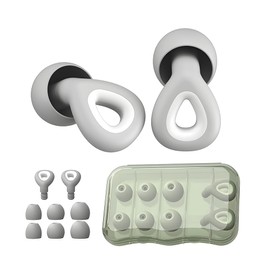 QKEPCY Ohropax Sleeping Ear Plugs Concert Ear Plugs for Night Ear Plugs Snoring Aeroplane Gadgets Ear Plugs Swimming Earplugs Festival Motorcycle Earplugs (Grey)