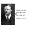 PRESIDENT THEODORE ROOSEVELT "SPEAK SOFTLY BIG STICK" QUOTE 8X10 FRAMED