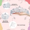 Crystal Tiara Crown with Combs for Women and Girls, Princess
