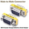 YARCHONN DB15 VGA Gender Changer Solderless Connector Male to Male
