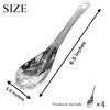 OULIGET Thickened Stainless Steel Soup Spoons, Asian Chinese Japanese Flat