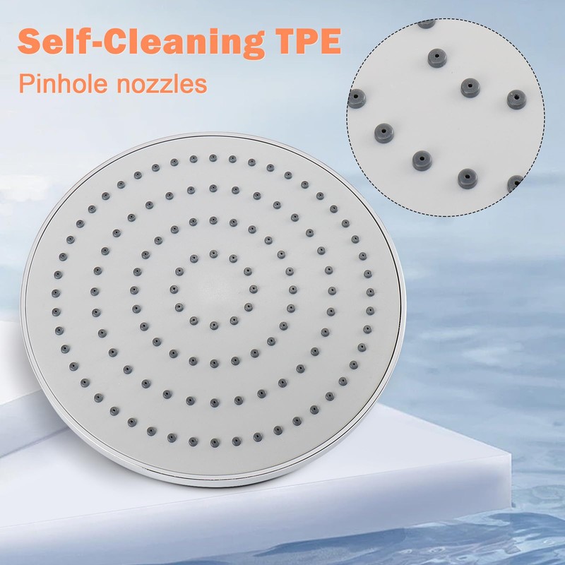 High Pressure Shower Head with 11 IN Adjustable Arm, HarJue