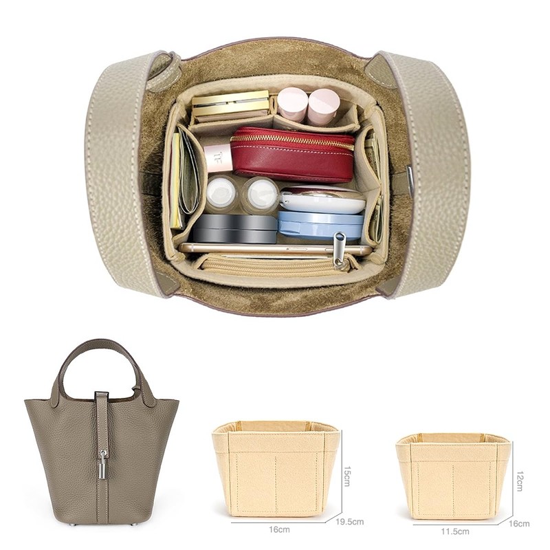 SMART DK Purse Organizer Insert for Handbags,Felt Bag Organizers Fit