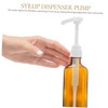Outanaya 1set Syrup Bottle Pumps Food-Grade Dispenser Nozzles Long Tube