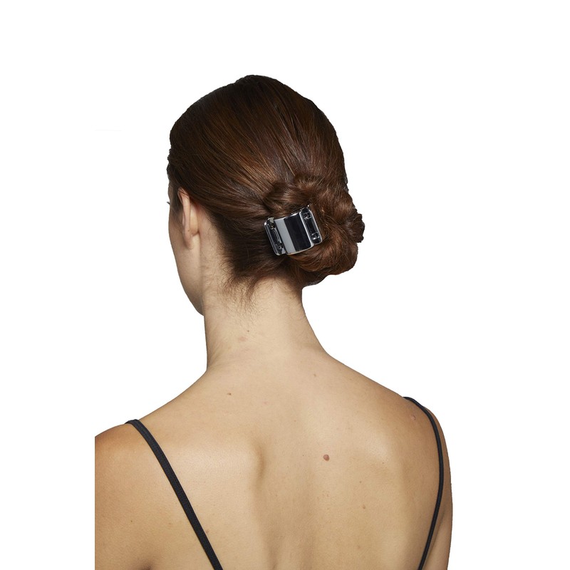 Linziclip Hair Jawclip Midi Black Solid Bundle, 2-Pack