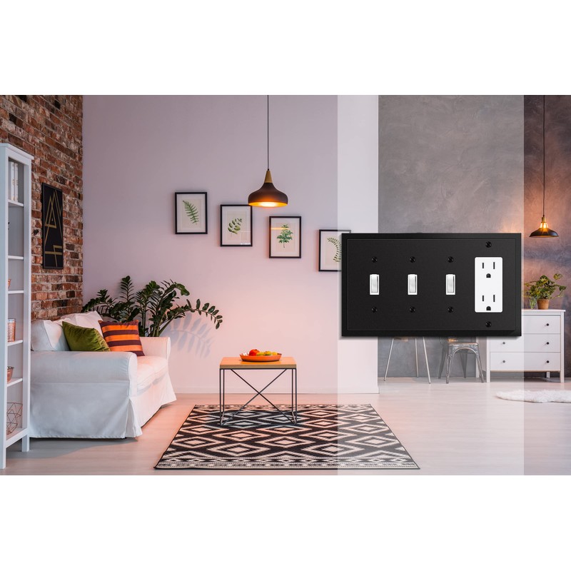 Henne Bery Modern Edge Decorative Wall Plate Switch Plate Outlet