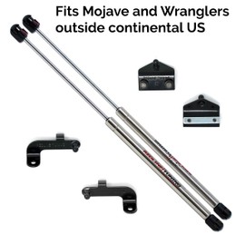 Redline Tuning 21-20006-03 Hood QuickLIFT Elite Bolt in System Compatible with Jeep Gladiator Mojave 2020+ (Stainless Steel Struts)