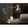 Bostitch Office VLF100-SLV Swing Arm Desk Lamp with Clamp Mount,