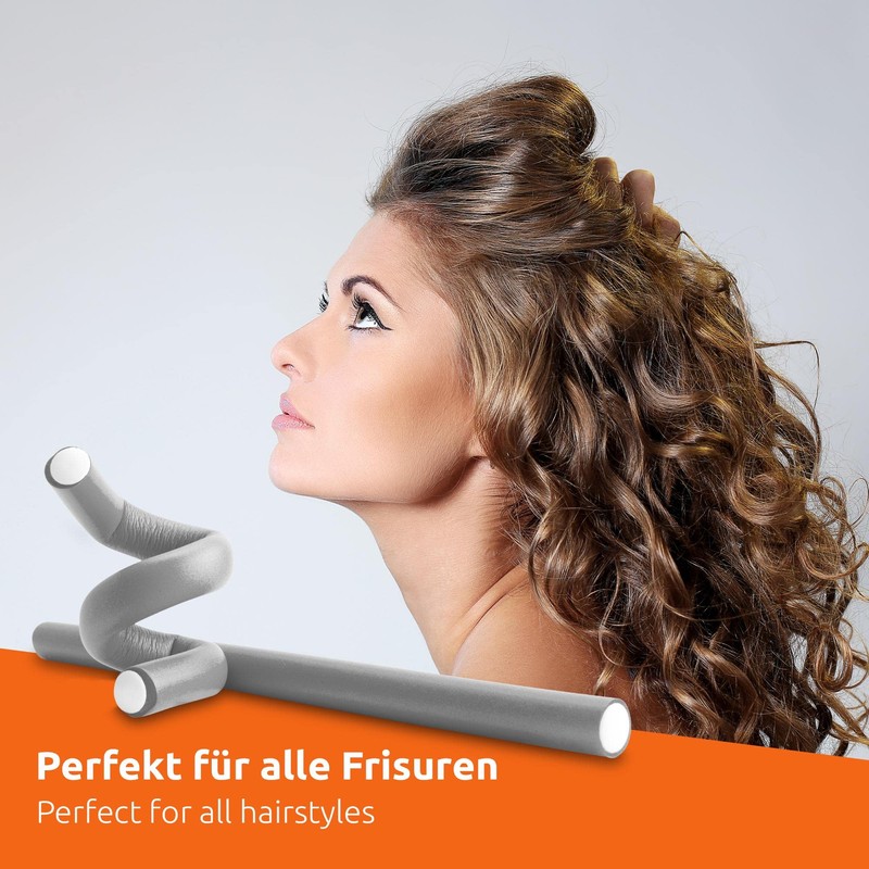 ECENCE Papilot Set of 20 Papilot Rollers Perm Flexible Diameter