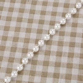 10 m 8 mm Pearl Chain Wedding Beads Garland Faux Pearls ABS Beads for Home Wedding Party Decoration (White)