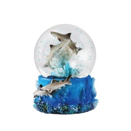 Deluxebase Water Globe - Shark from Shark Snow Globe with Resin Figurine and Moulded Base. Great home decor, ornaments and gifts.