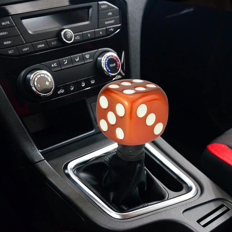 Arenbel Dice Shape Gear Shift Lever Speed Knob Car Shifter