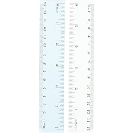 Just stationery 6 inch/15cm Plastic Ruler Set of 2