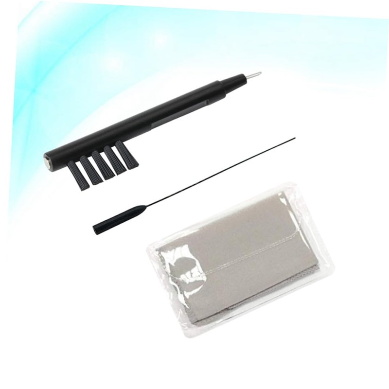 FOMIYES Multifunctional Cleaning Kit Brush Cloth for Earring Cleaning Random