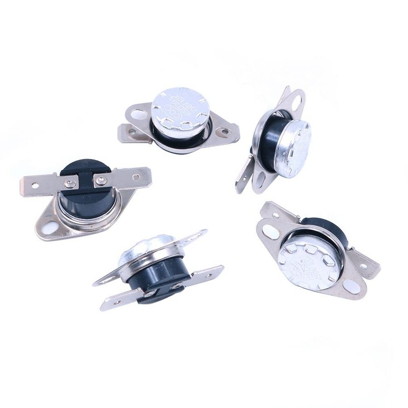 DollaTek 5-Pack KSD301 110 Degrees Centigrade Thermostat Thermal Control Switch
