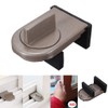 EQLEF® Pack of 2 Grey Iron Sliding Door Security Lock