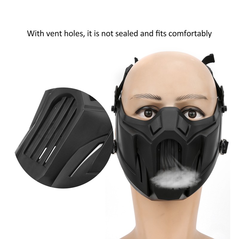 Tactic Half Face Guard Breathable Military Protection Equipment for CS