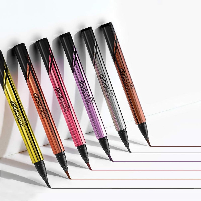 Maybelline Hyper Sharp Liner R Eyeliner Waterproof, BR-2 Brown Black