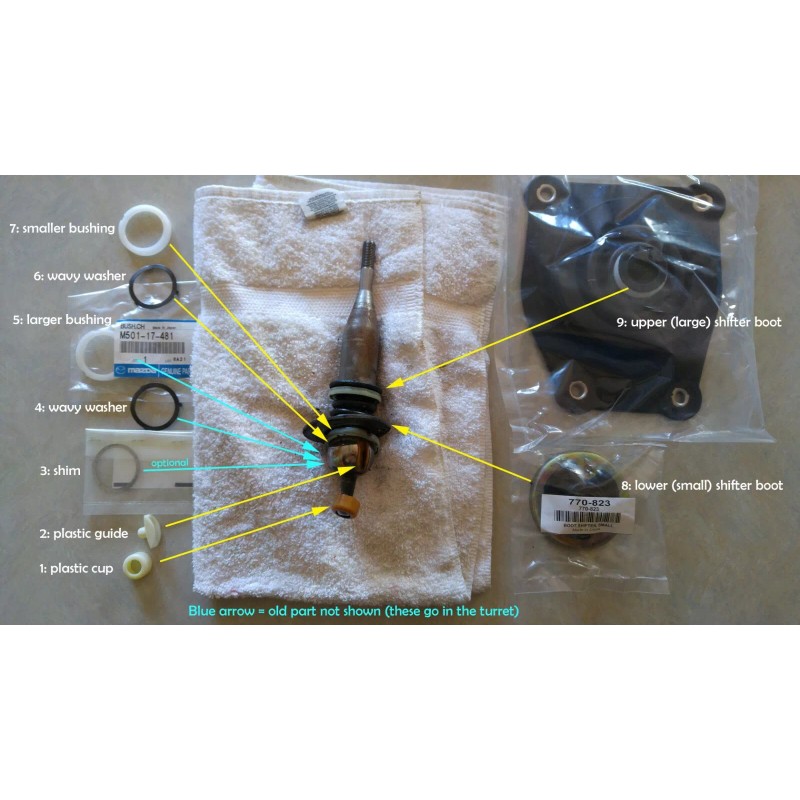 Mazda New OEM '90-'97 5 spd. Mazda Miata Shifter Full