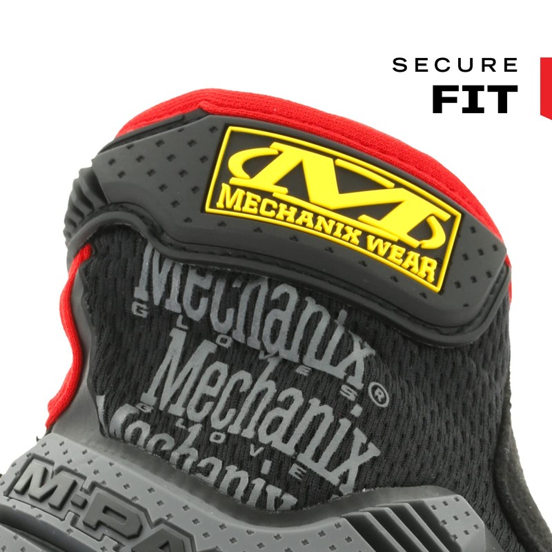 Mechanix Wear - M-Pact Work Gloves (Small, Black/Red)