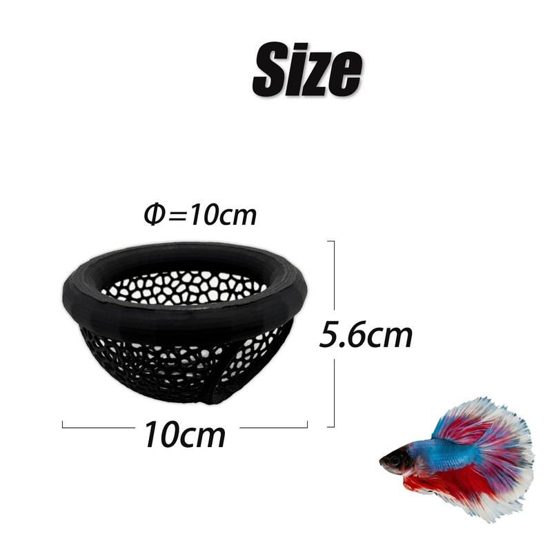 Aquarium Floating Betta Fish Skins, Betta or Shrimp Feeder, Cave