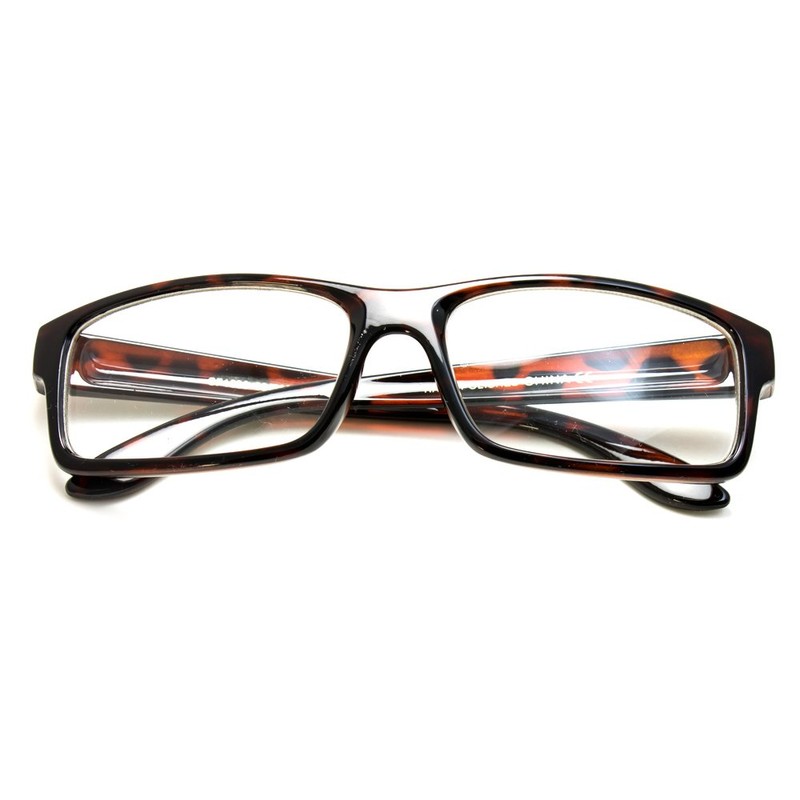 Newbee Fashion- Casual Nerd Thick Clear Frames Fashion Glasses Rectangular